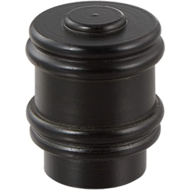 Abat-jour cylindrique bosselé, Noir mat
