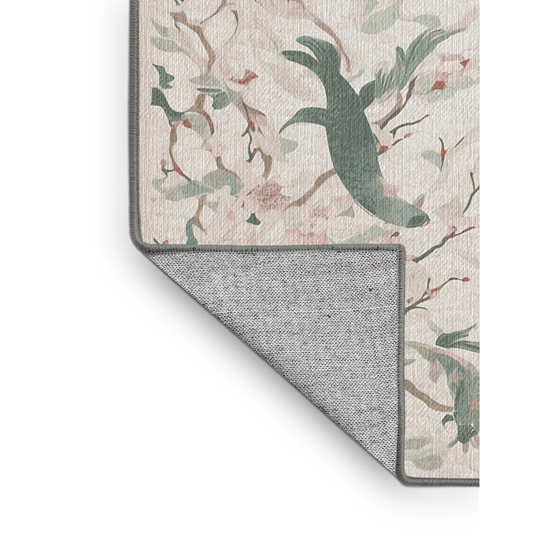 Machine Washable Gray Area Rug