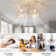 51cm Farmhouse Reversible Caged Ceiling Fan with Light Kit And Remote