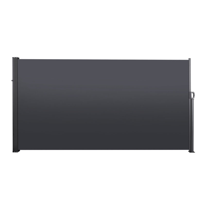 Courtyard Privacy Awning - Retractable, , Waterproof. 118.1"x70.9", Dark Grey Retractable Side Screen Waterproof For Garden, Balcony, Courtyard. 118.1" X 70.9",
