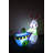 4 Foot Tall Happy Easter Lighted Bunny Rabbit Pushing Cart with Eggs Indoor / Outdoor Blow Up Yard  Decoration-1422046984