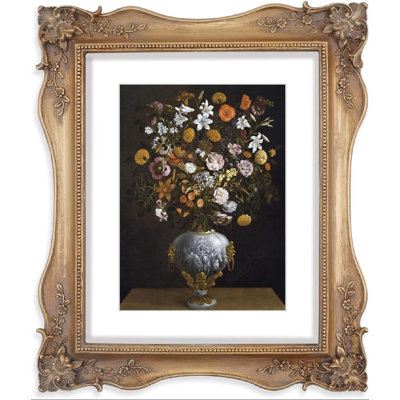 Brown Picture Frame with Mat