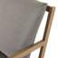 Chaise berçante d'extérieur en bois massif avec coussins Copley-2126557270