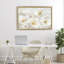 Élégant cadre flottant floral blanc, design par Petal Prints Design-605030530-605030531