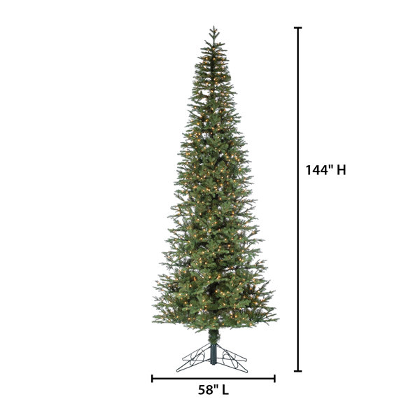 The Holiday Aisle® 72'' Lighted Pine Christmas Tree & Reviews | Wayfair