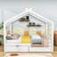 Lit double pleine grandeur avec tiroirs de rangement-1284958001