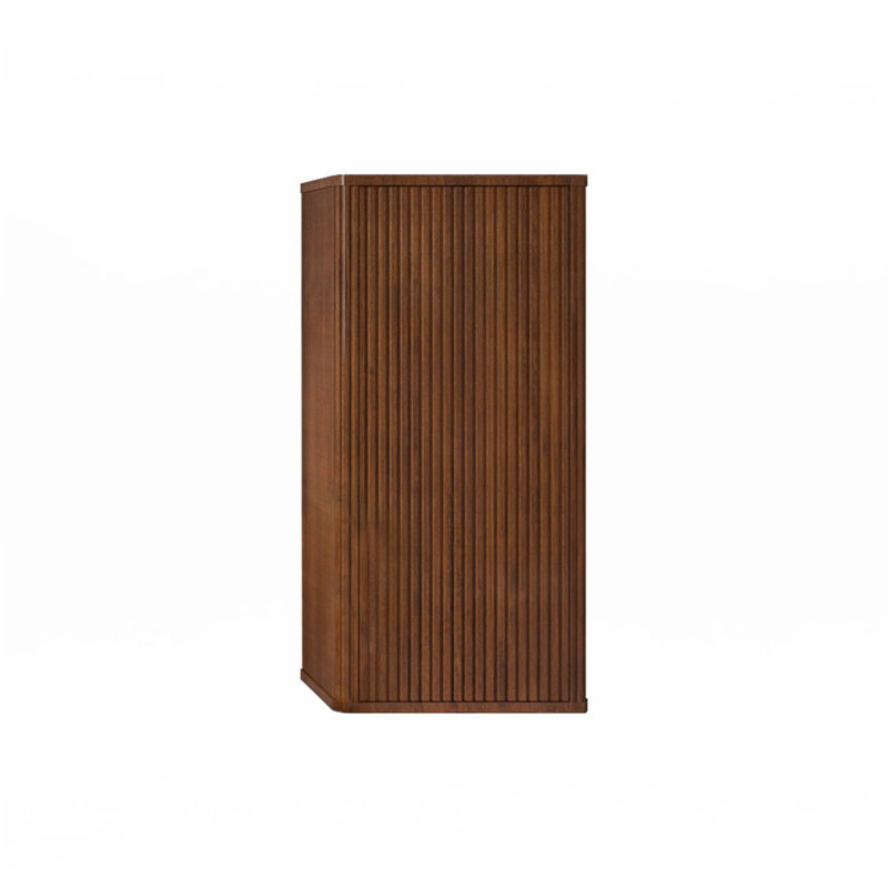 Armoire de rangement murale flottante pour salle de bain, armoire de rangement murale, Noyer