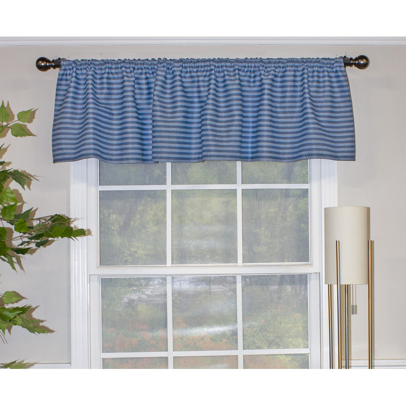 Weiss Striped Tailored Window Valance