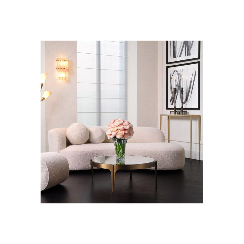 Palla Circular Pillow Cover & Insert, Cream, 14.57" x 14.57"