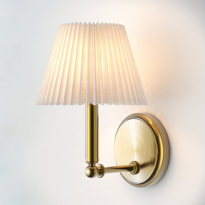 1-Light 7" W Dimmable Iron Armed Sconce