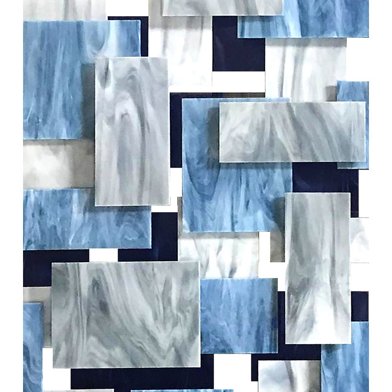 Décoration murale arctique en verre et métal