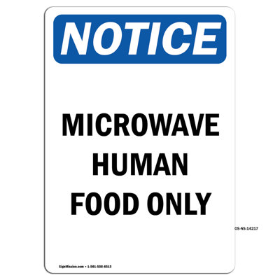 Plaque de micro-onde nourriture humaine seulement