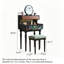 Ensemble de meuble-lavabo vintage rétro avec miroir et tabouret