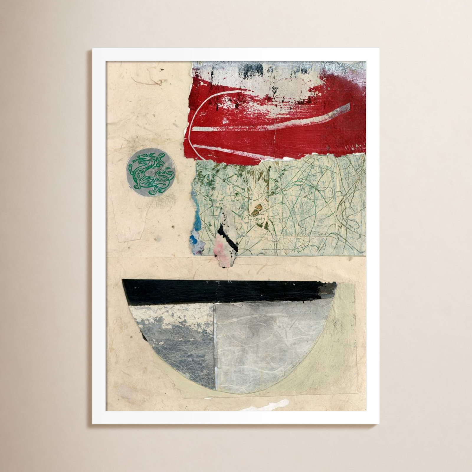 Fresno "Natural Elements No. 2" Print, 21" H x 16" W, White