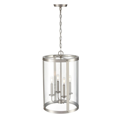 Luminaire suspendu cylindrique à 4 lumières Kambria
