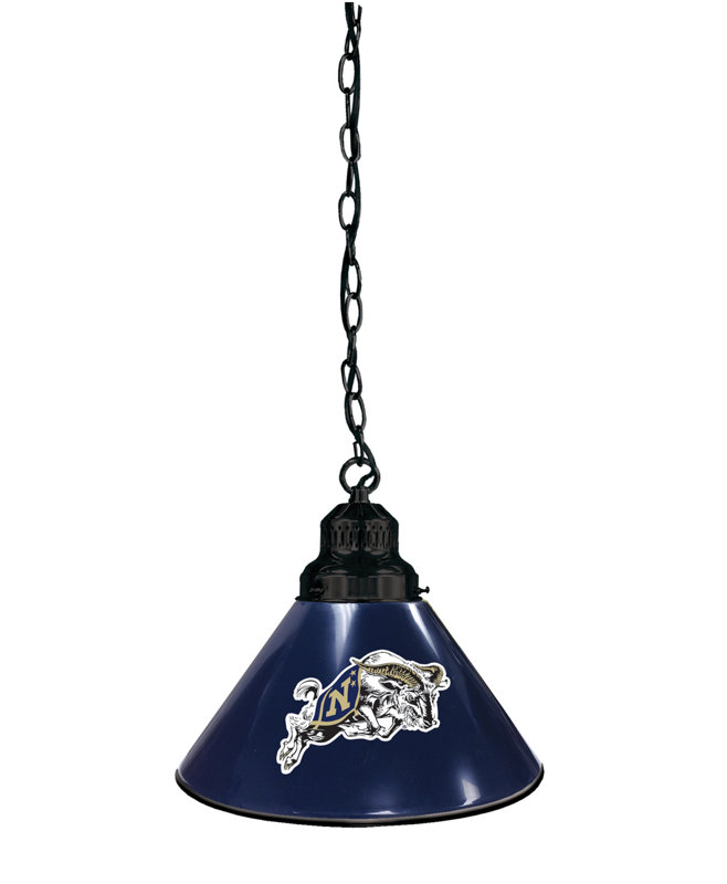 Mini-luminaire suspendu 1 lumière NCAA, Ospreys de North Florida, Noir