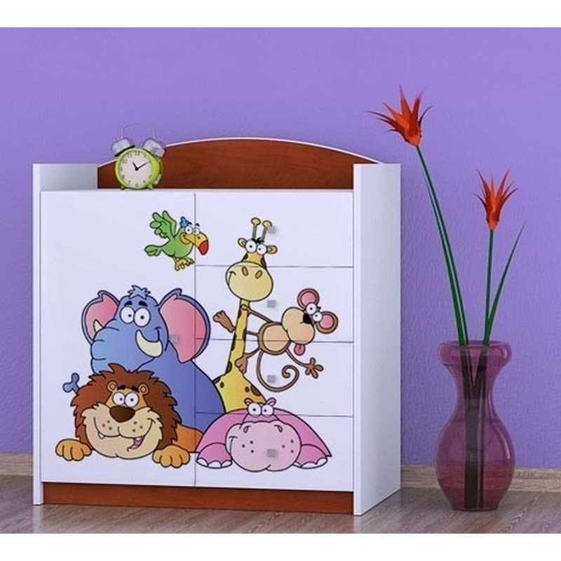 Niemeyer Kids 4 - Drawer Combo Dresser, Brown