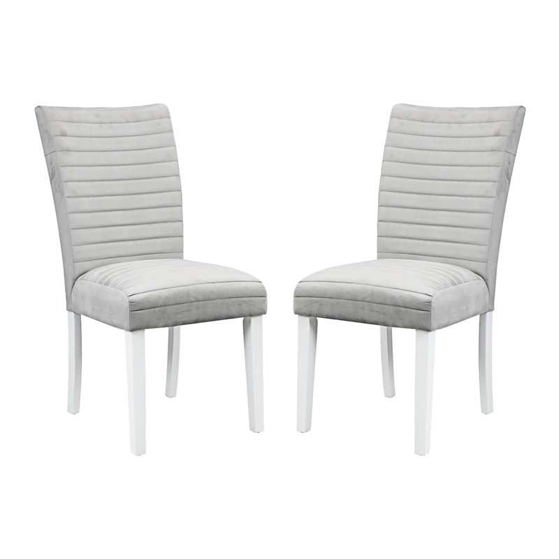 Ensemble de 2 chaises d'appoint rembourrées
