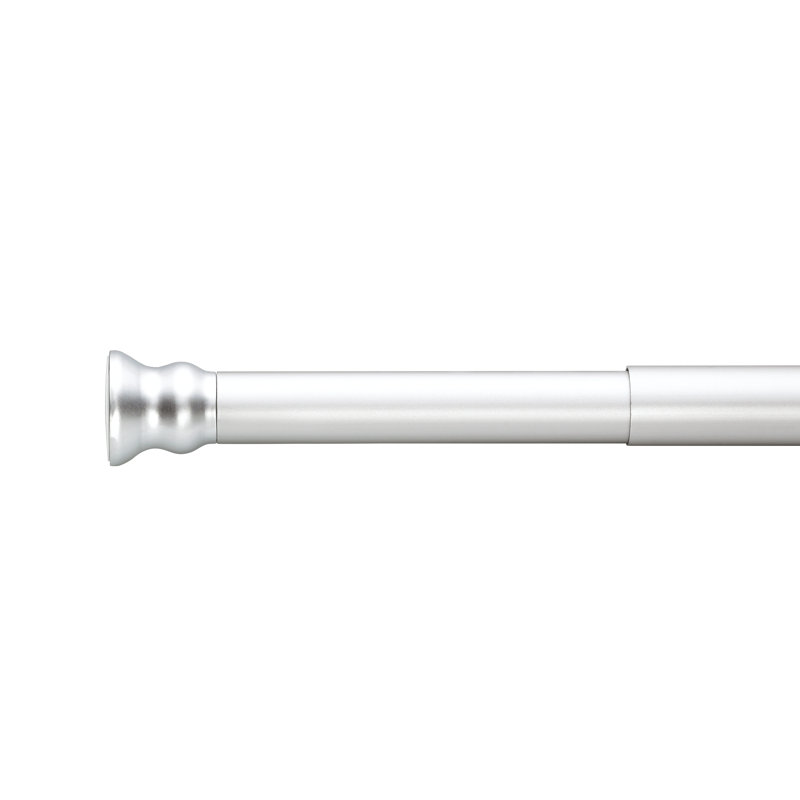 185cm Straight Tension Shower Curtain Pole, White