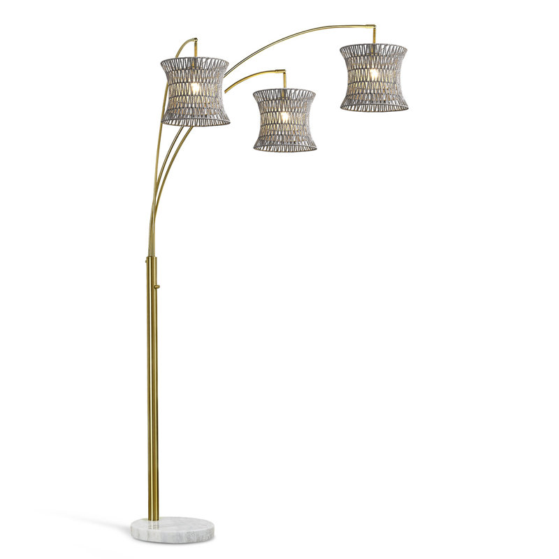 Benecio 83'' Tree Floor Lamp, Brushed Brass