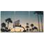 «Tropical Palm Basketball Stands and Palm Trees Under the Sunset», ensemble de 3 reproductions de photos-56420150-111720326