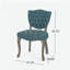 Élégant fauteuil en velours-1833380535