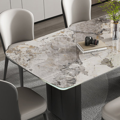 Italian style simple rectangular dining table sets
