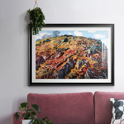 «The Boulder», impression encadrée sur papier par Monet
