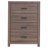 Geary Barrel Oak Rectangular 4-Drawer Chest-1793845424