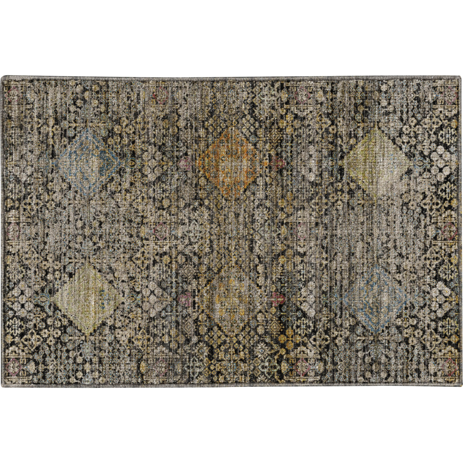 Rug, Black, 1'8" x 2'6"
