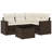 Vidaxl Garden Sofa Set Brown