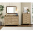 Ensemble de chambre à coucher 2 pièces, une commode à 5 tiroirs et une commode à 6 tiroirs