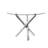 Hermitage 4 - Person Glass Top Four Leg Dining Set-1759445308