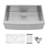 30" L Farmhouse/Apron Kitchen Sink Stainless Steel Single Bowl Kitchen Sink Farm Sink-87748383-86366275