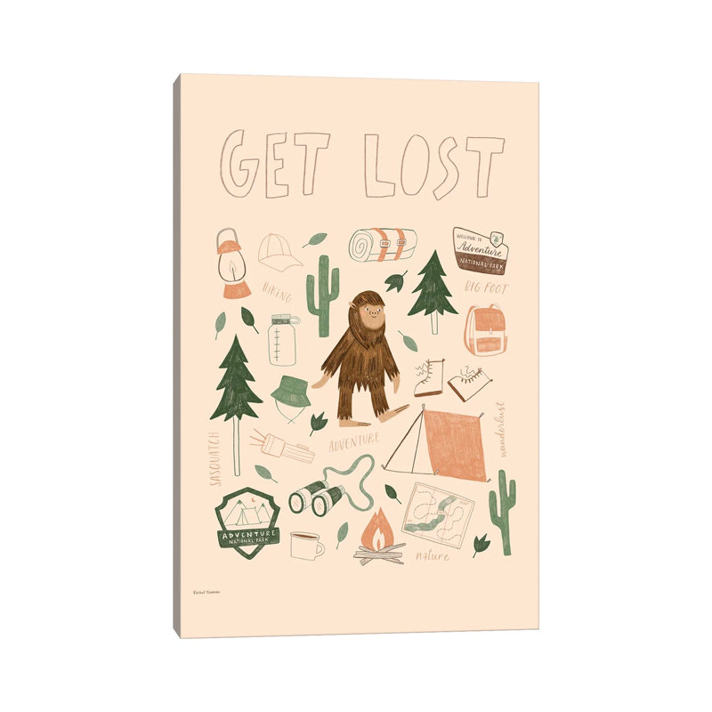 «Get Lost», reproduction d'art sur toile tendue, 60 po x 40 po, Gallery Wrapped Canvas, No Frame