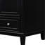 Meuble-lavabo de salle de bain avec lavabo - 30 po, noir, cadre solide et armoire de rangement 30 po et tablette de rangement multifonctionnelle-64884735