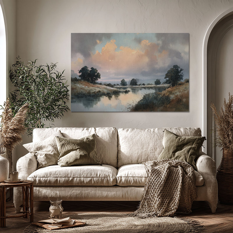 Art mural sur toile Moody Country Landscape, L 36 po x H 24 po