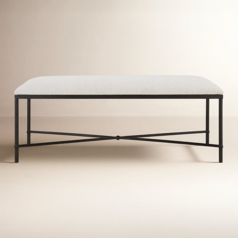 Brynn Bedroom Bench, Black, 20" H x 50" W x 16"D