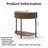 Louie Half-Moon Console Table with 2 Doors and Bottom Shelf-118658994