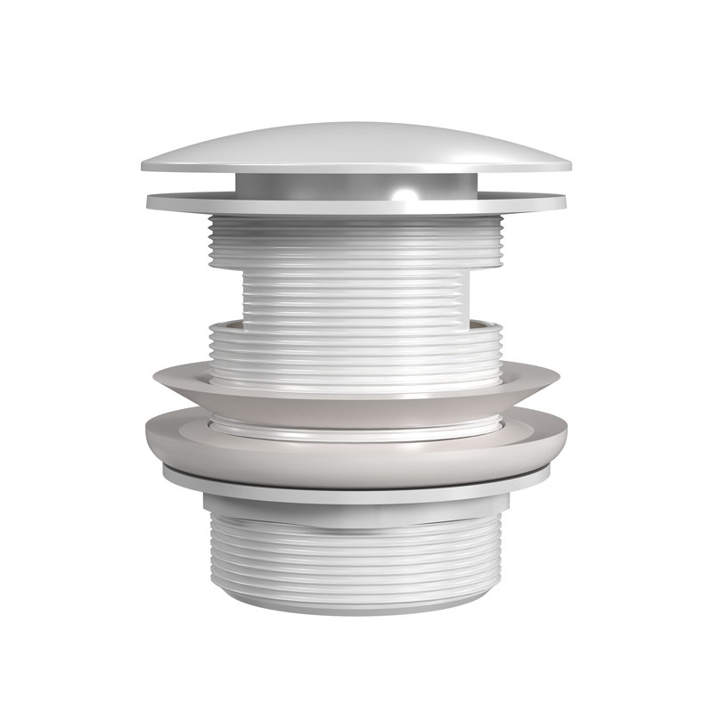 Drain escamotable universel en laiton , Blanc