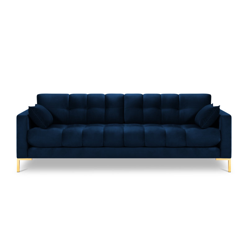 Adoraim 4 Seater Sofa, Gold, Blue