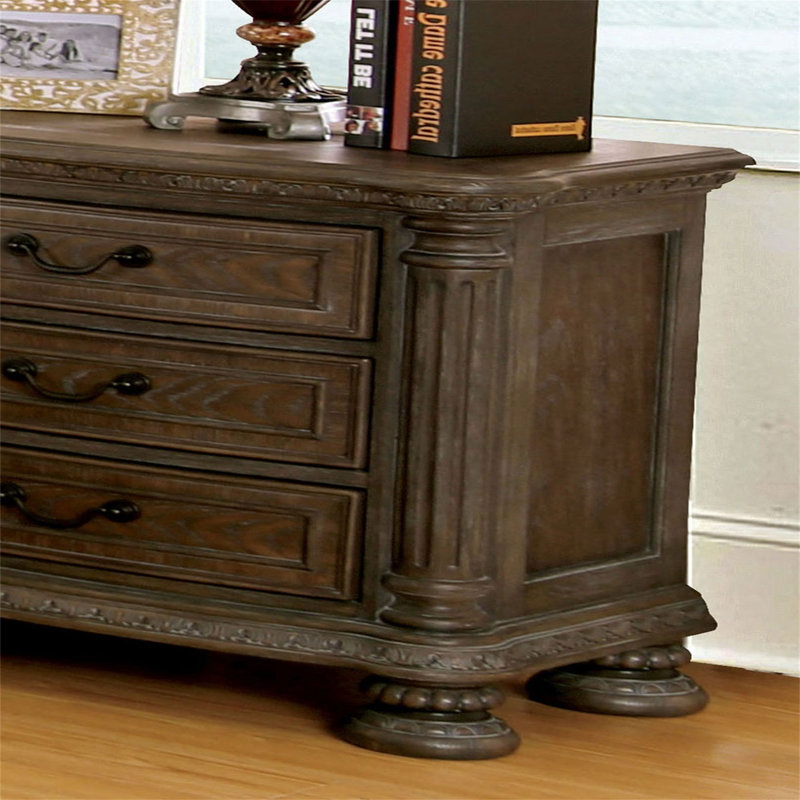 Emalei 3 - Drawer Nightstand, Brown
