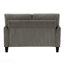 Ensemble de canapé moderne et moderne 2 pièces brun et gris avec canapé et causeuse-129175894