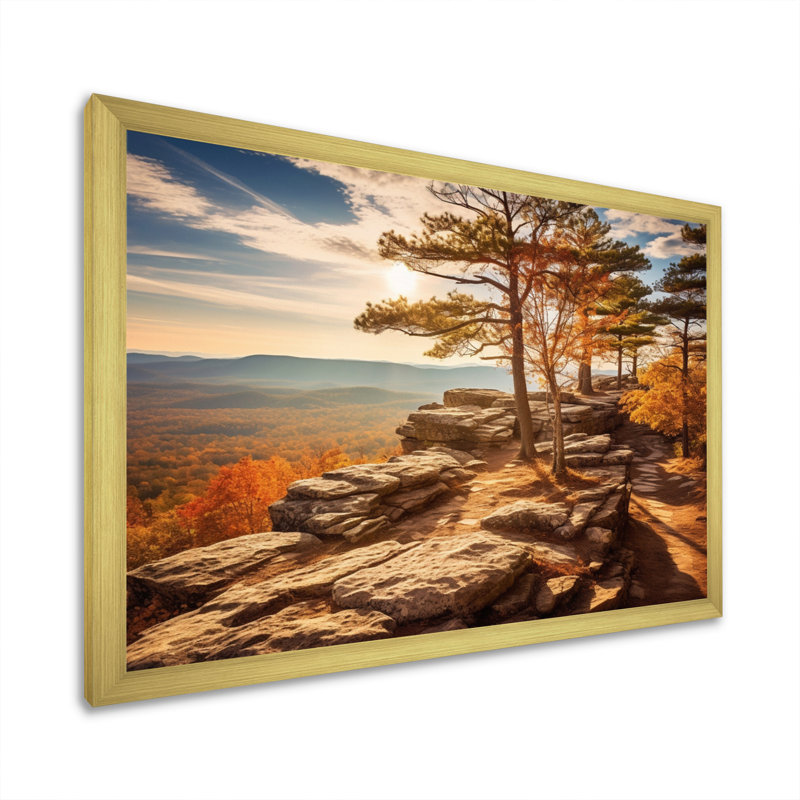 «Serene Beauty Of Cheaha State Park II», reproduction sur toile, H 30 po x l 40 po x P 1,5 po, Encadrement doré