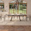 Ensemble de table de salle à manger moderne extensible en pierre frittée pour 6 à 8 personnes-838407799