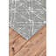 Tapis mauve touffeté à la main à motif géométrique Alusine-20629099