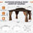 12 pi. L 10 pi. D Pavillon de jardin en aluminium