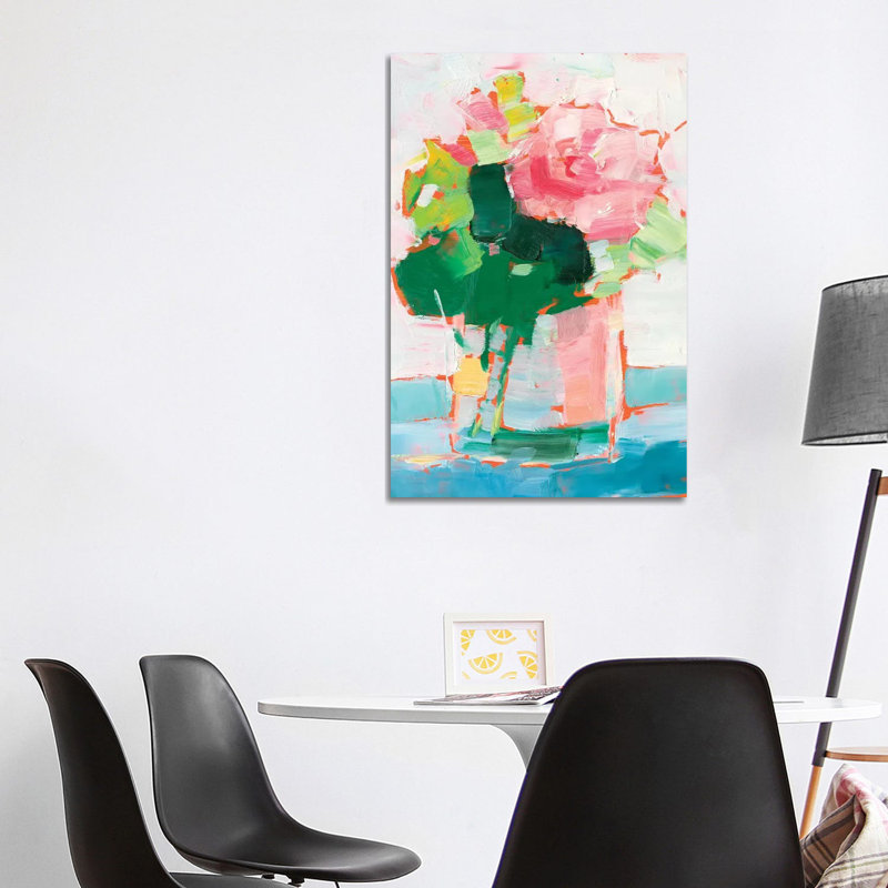 «Cut Flowers I» par Ethan Harper - reproduction d'art, Toile tendue, Pas de tapis, H 40 po x l 26 po x P 1,5 po