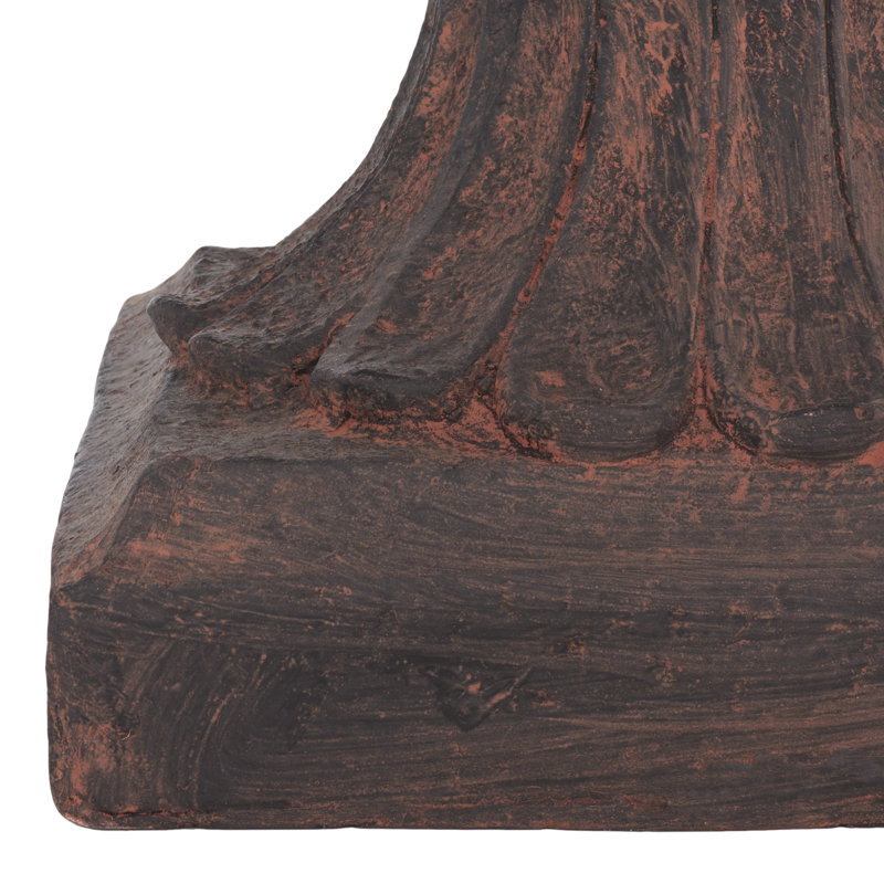 Paven Concrete Outdoor Planter, Brown
