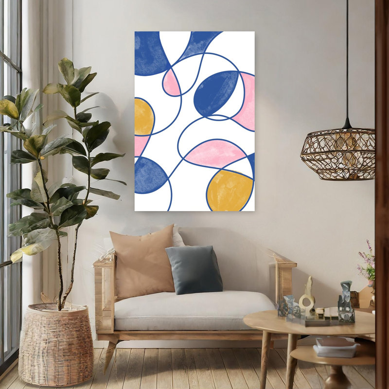 Art contemporain contemporain abstrait, H 48 po x l 32 po